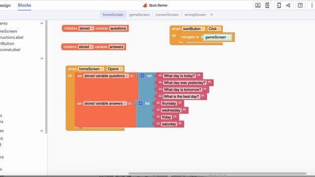 Thunkable: Variables and Lists