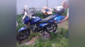 примерка боковых кофров на мопед Нордвинг ...думаем с друзьями как установить))