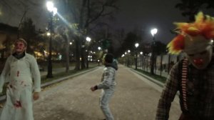 Хеллоуин Halloween: жесткий ПРАНК!!! PRANK:  Джэйсон, Клоун и Кожаное лицо