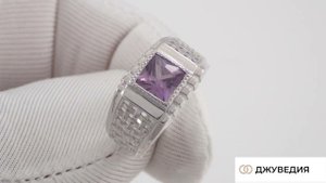 ДЖУВЕДИЯ Перстень Мужской, Александрит, Артикул КМ-265 Серебро 925