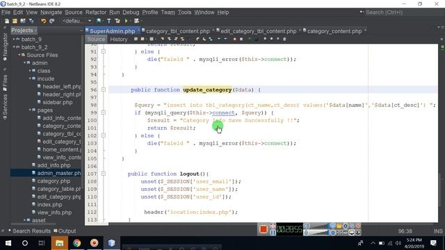 d27 Open It php  delete update edit published unpublished