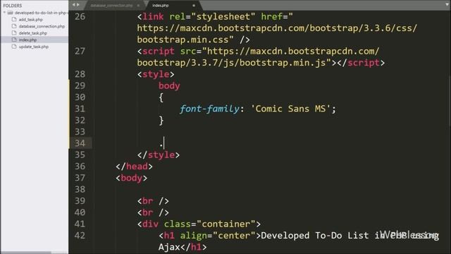 Developed To-Do List in PHP using Ajax - 1