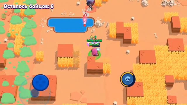 Не заходи в кусты, кусты это лава! Челендж Brawl Stars!