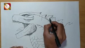 How to draw Godzilla easy | Godzilla drawing step by step | Godzilla drawings | Mady Arts