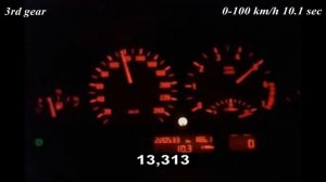 BMW 320i E46 150 Hp auutomatic 0-160 km/h acceleration/разгон