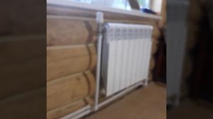 Система отопления в деревянном доме из рубленного бревна