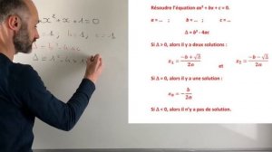 Résoudre x²+x+1=0