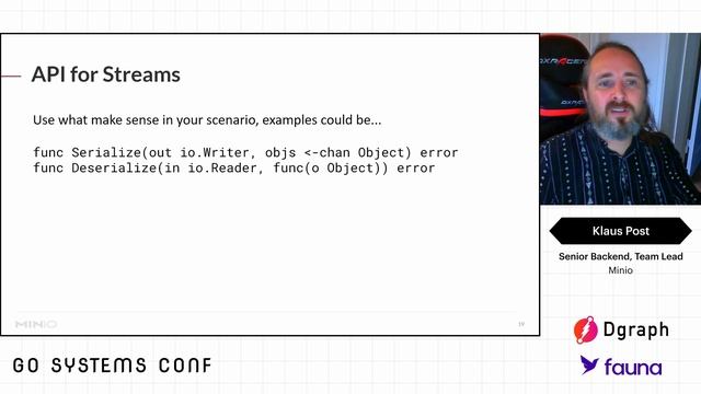 Serializing Data in Go | Klaus Post | Go Systems Conf SF 2020 смотреть онлайн