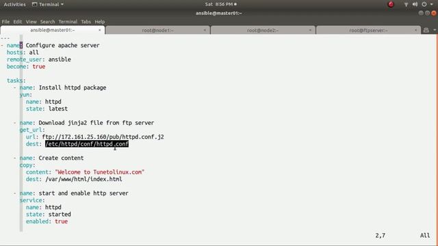 How to write PLAYBOOK In Ansible and Deploy Apache server with Ansible | RHEL7 | CentOS7 |Part - 5 смотреть онлайн