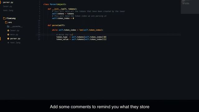 Making a Programming Language in Python - Part 4 - Setup Parser