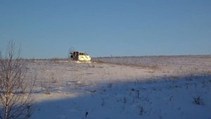 Очередные испытания аэросаней, двигатель ваз 2106