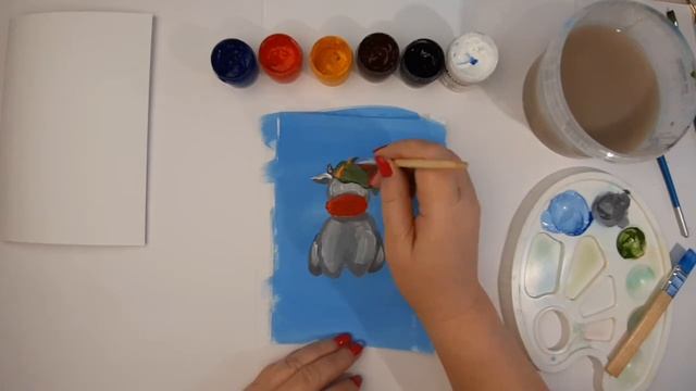 Рисуем вместе новогоднего бычка. смотреть онлайн