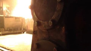 Выплавка стали в конвертере - продувка кислородом