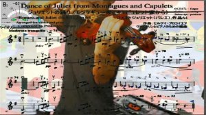 Violin practice 56th, "Dance of Juliet" from Montagues and Capulets, Romeo and Juliet by Prokofiev