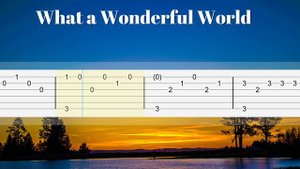 What A Wonderful World - Louis Armstrong | EASY Fingerstyle Guitar Tutorial TAB