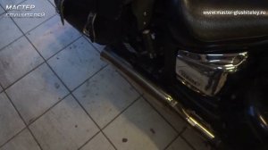 Переделка приемной трубы и ремонт внутренней части глушителя на мотоцикле Yamaha