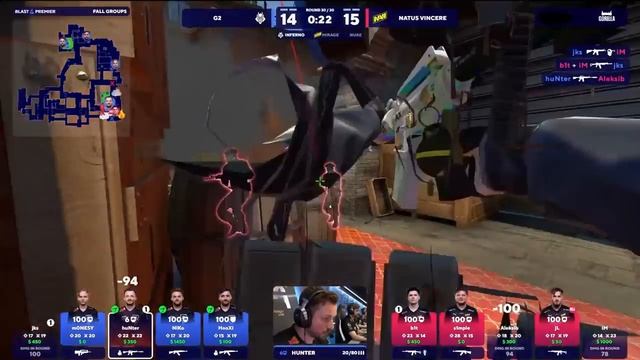 СИМПЛ ПРОТИВ МОНЕСИ!! Na'Vi vs G2 - КТО СИЛЬНЕЕ? BLAST Premier Fall Groups 2023 смотреть онлайн