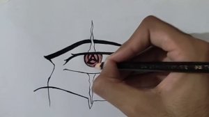 How to draw kakashi's Mangekyou Sharingan - Naruto | For Beginners