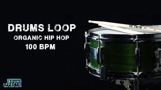 FREE DRUMS LOOP - Acoustic Hip Hop - 100 BPM 🥁 смотреть онлайн
