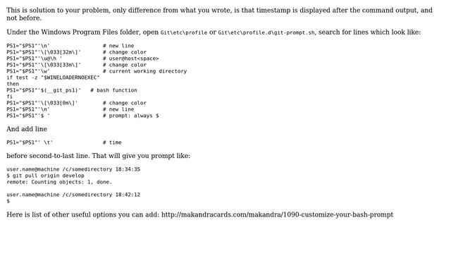 How can I configure git bash to display a timestamp for each command? (2 Solutions!!) смотреть онлайн