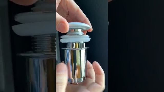 Донный клапан 8011/00-16 Хром-Белый смотреть онлайн