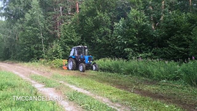 Измельчитель древесины или роторный кустоизмельчитель на трактор Беларус-82 и Беларус-1221 смотреть онлайн