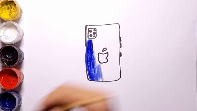 How to draw iphone 12 step by step | Bolalar uchun iphone chizish | Айфон салу смотреть онлайн