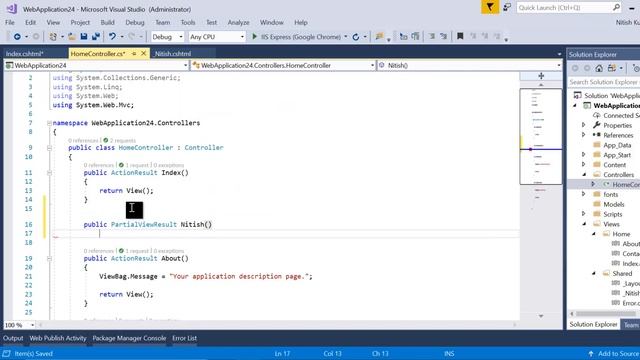 ChildActionOnly in MVC | Advanced MVC 5 concepts
