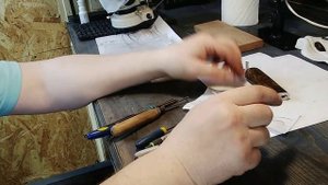 файлворк ,(filework) на проставке ножа ч1