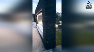Уличный водопад по стеклу ч.1 реализация на объекте