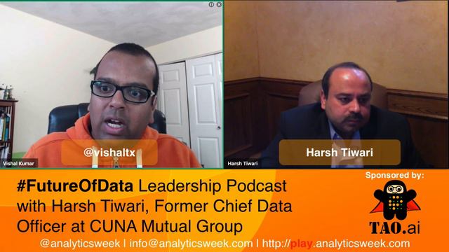 Harsh Tiwari talks about fabric of data driven leader in Financial Sector #FutureOfData