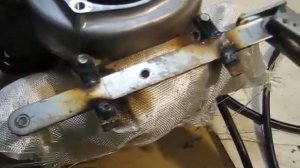 Варим стойку триммерного мотора Honda GX31 для крепления к велосипеду по методу доктора Дью ))