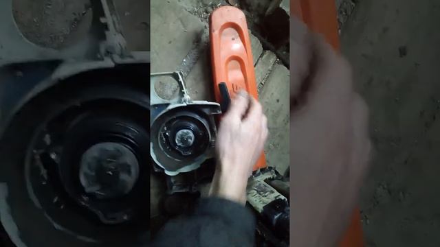 Замена шнура STIHL MS 180 C.