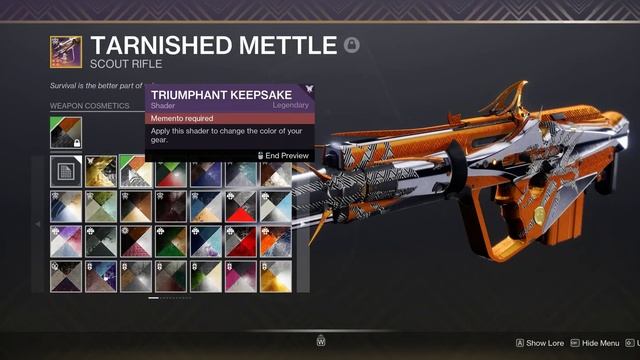 Destiny 2: Tarnished Mettle Mementos смотреть онлайн