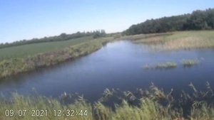 Строительство дамбы пруда драглайом  часть 2.