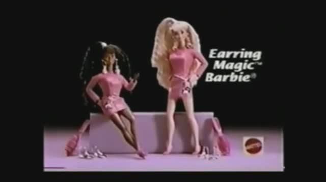 1993 Реклам Волшебных Сережек для Барби Маттел Еarring Magic Barbie