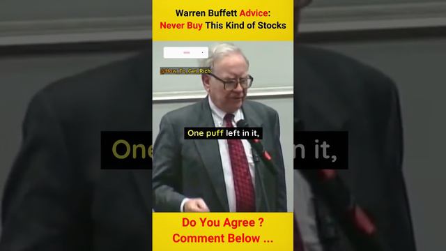 💵 💵 Warren Buffett Advice: Never Buy This Kind of Stocks !  👇