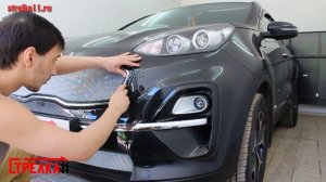 Защита радиатора KIA SPORTAGE IV рестайлинг с 2018г.в. (Хром) - strelka11.ru