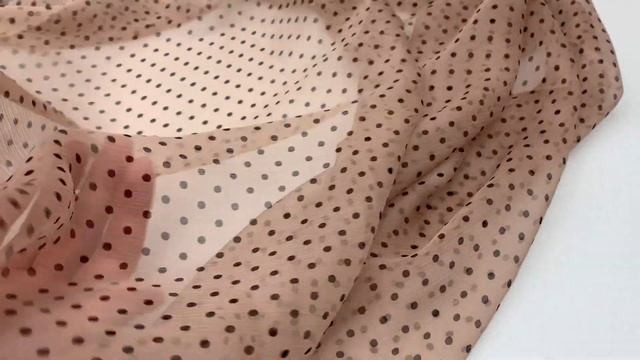 Шелк-шифон в горох смотреть онлайн