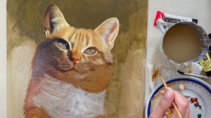 РИСУЕМ КОТА АКРИЛОМ