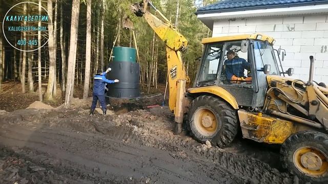 Монтаж станции биологической очистки Итал Био под ключ, в Калуге. смотреть онлайн