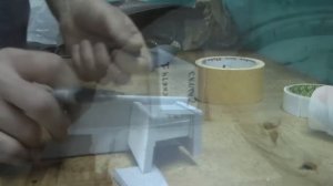 термоклей и скотч на морозе