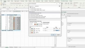 Pivoted Table Compare Percent Change and Filter Side Excel with Example