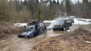 Утопили Ниву! 2 разборта! Весеннее трофи на Нива Legend. Часть 1