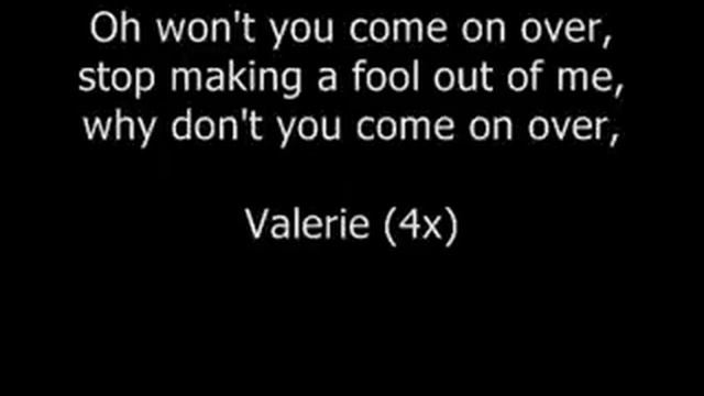 Amy Winehouse - Valerie Lyrics смотреть онлайн