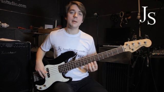 Бас-гитара.Урок. Глушение струн. смотреть онлайн