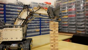 Stack Liebherr R9800 LEGO TECHNIC JENGA