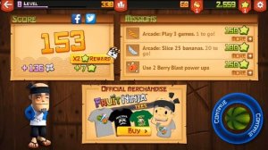 Fruit Ninja: Gameplay Walkthrough Part 3 - New Challenge! (iOS, Android)