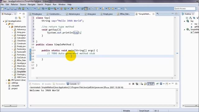JAVA Beginner JAVA Method (VOID:No return )(จาวาเบื้องต้น เมธอด) смотреть онлайн