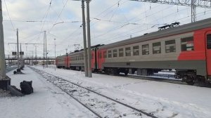 Электропоезд ЭД2Т-0035 сообщением Рязань-1 - Сасово